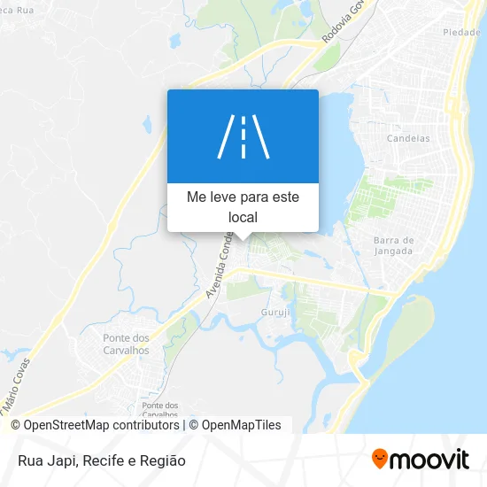 Rua Japi mapa