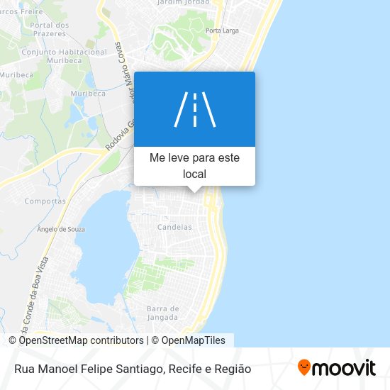 Rua Manoel Felipe Santiago mapa