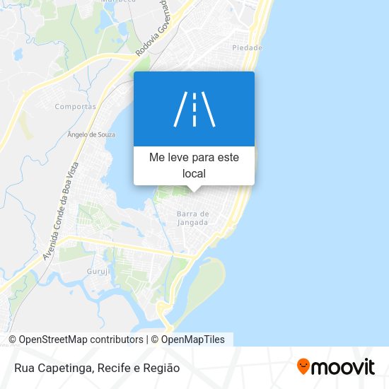 Rua Capetinga mapa