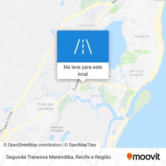 Segunda Travessa Merendiba mapa