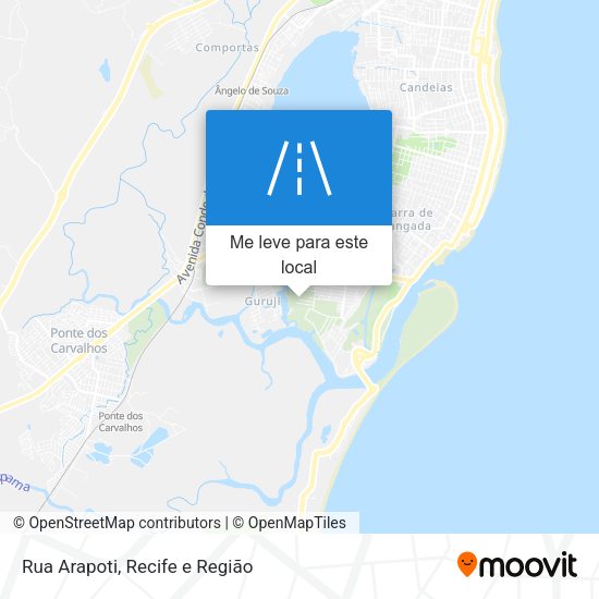 Rua Arapoti mapa