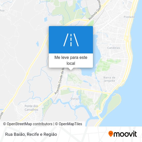 Rua Baião mapa