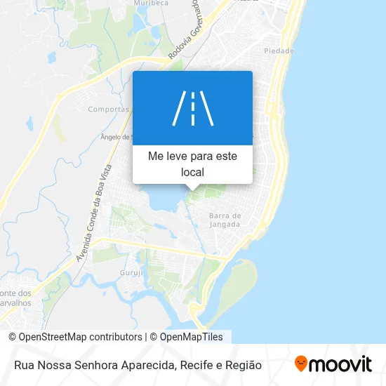 Rua Nossa Senhora Aparecida mapa
