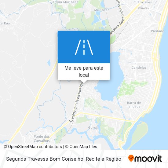 Segunda Travessa Bom Conselho mapa