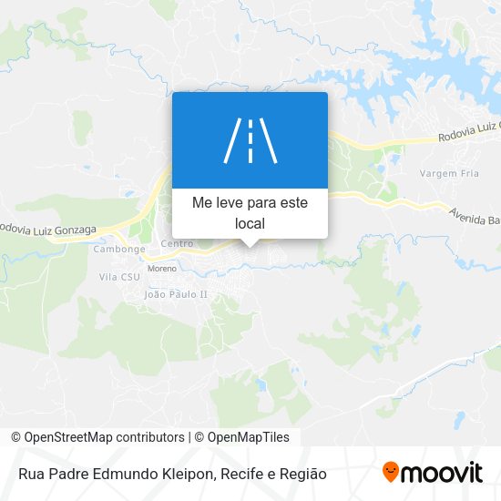 Rua Padre Edmundo Kleipon mapa
