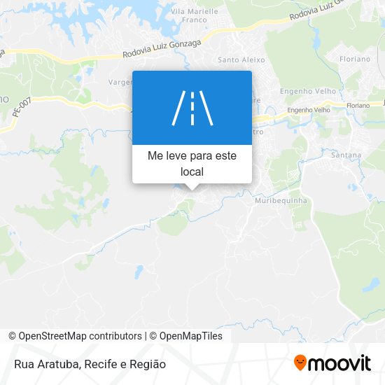 Rua Aratuba mapa