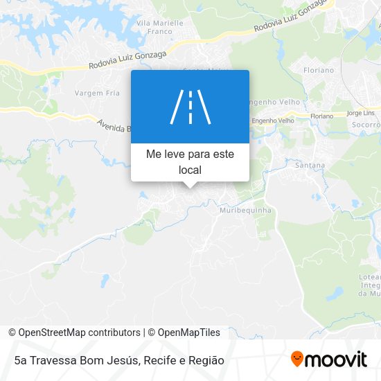 5a Travessa Bom Jesús mapa