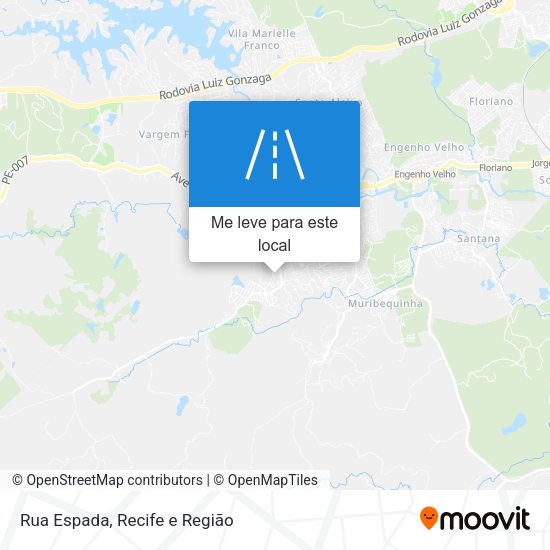 Rua Espada mapa