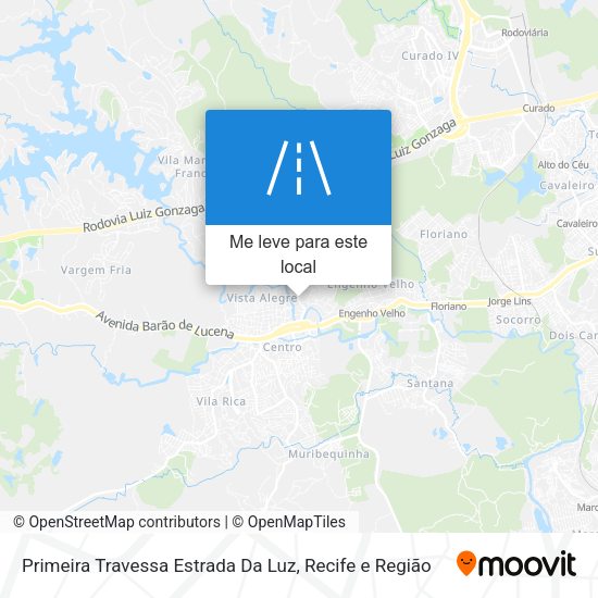 Primeira Travessa Estrada Da Luz mapa