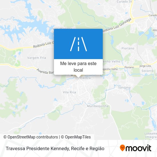 Travessa Presidente Kennedy mapa