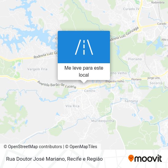 Rua Doutor José Mariano mapa