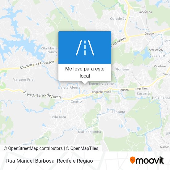 Rua Manuel Barbosa mapa