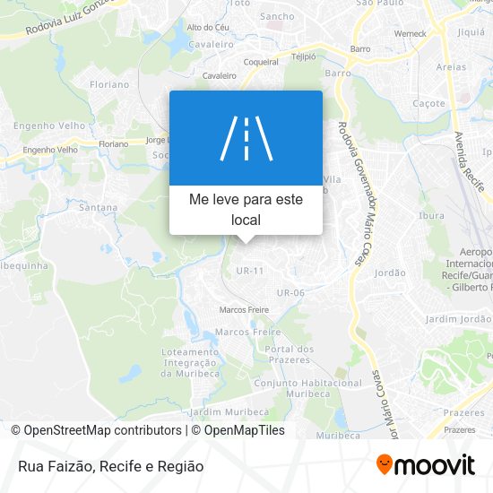 Rua Faizão mapa