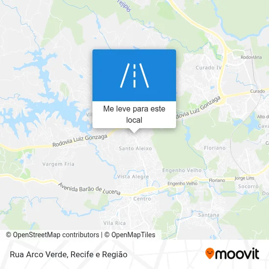 Rua Arco Verde mapa