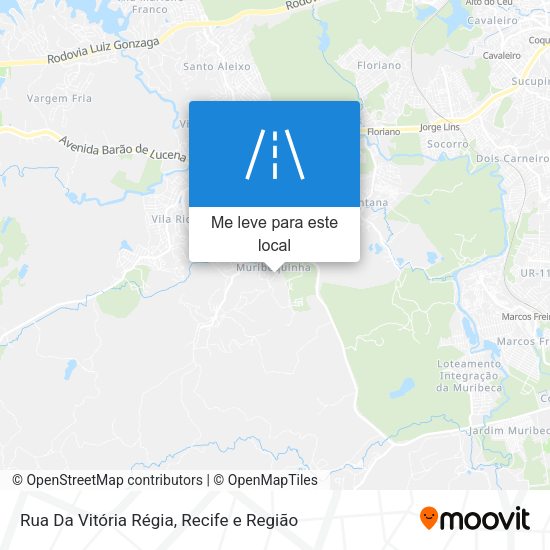 Rua Da Vitória Régia mapa
