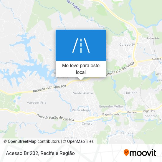 Acesso Br 232 mapa