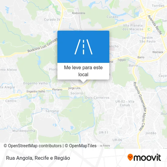 Rua Angola mapa