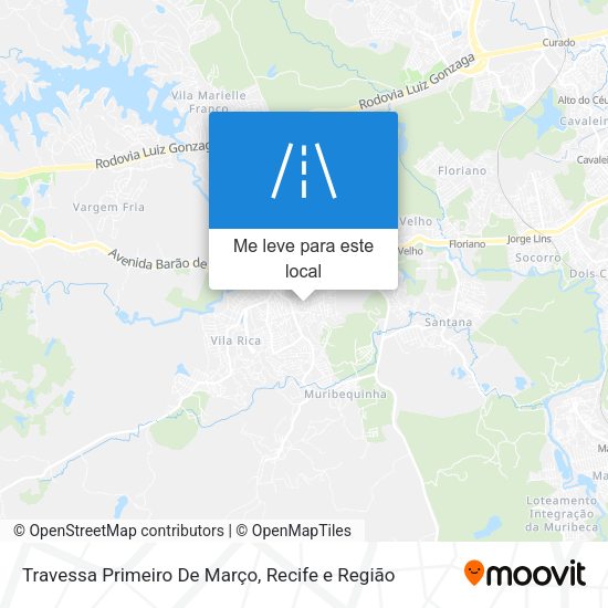 Travessa Primeiro De Março mapa