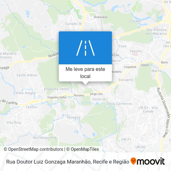 Rua Doutor Luiz Gonzaga Maranhão mapa