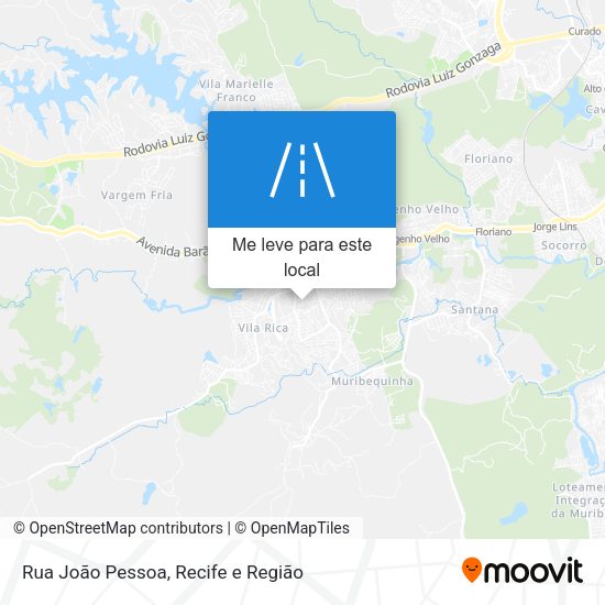 Rua João Pessoa mapa
