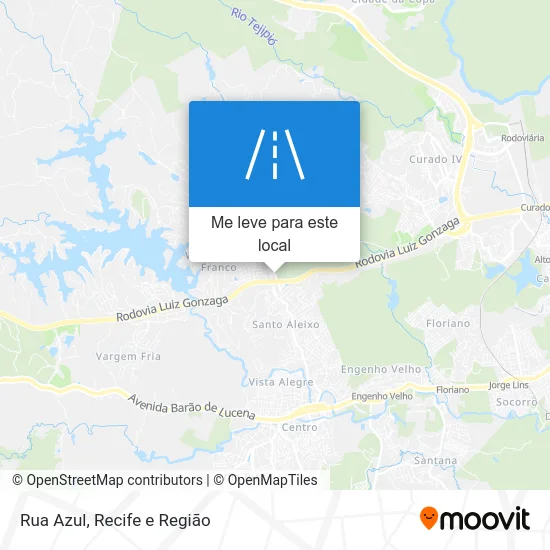 Rua Azul mapa
