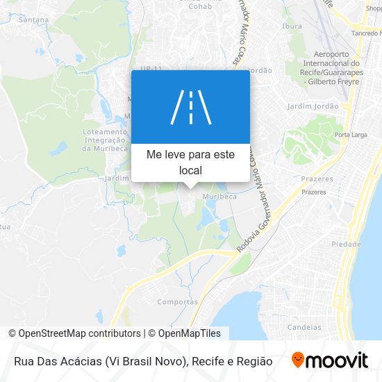 Rua Das Acácias (Vi Brasil Novo) mapa