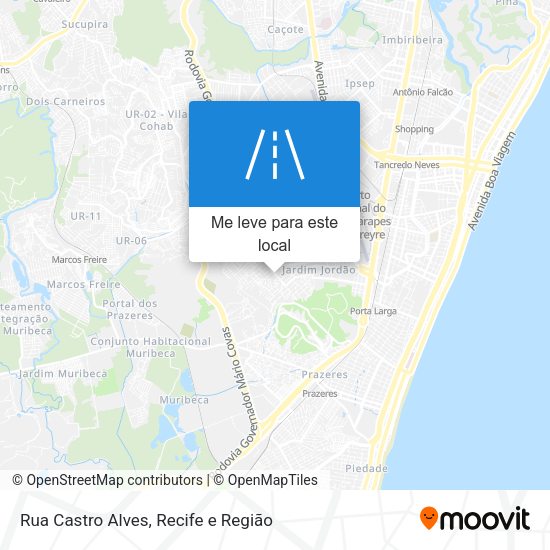 Rua Castro Alves mapa