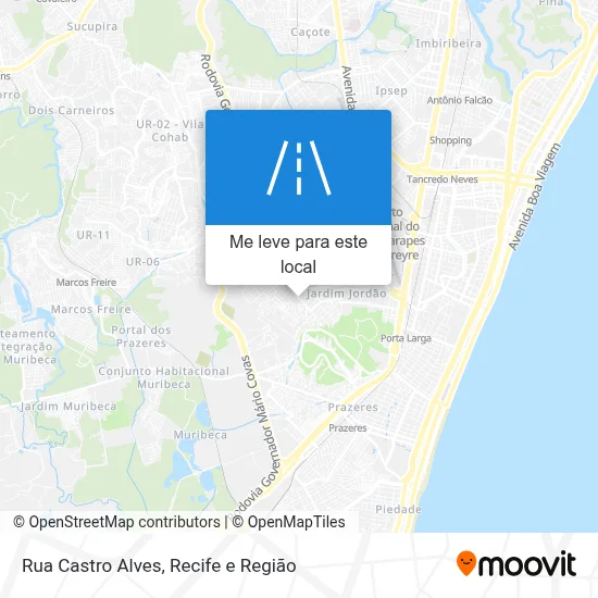Rua Castro Alves mapa