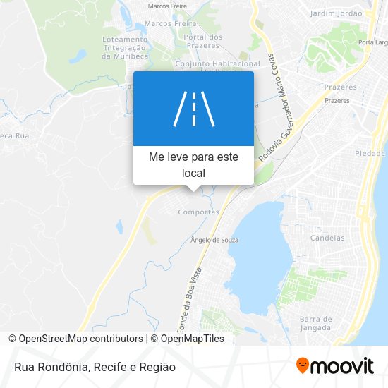 Rua Rondônia mapa
