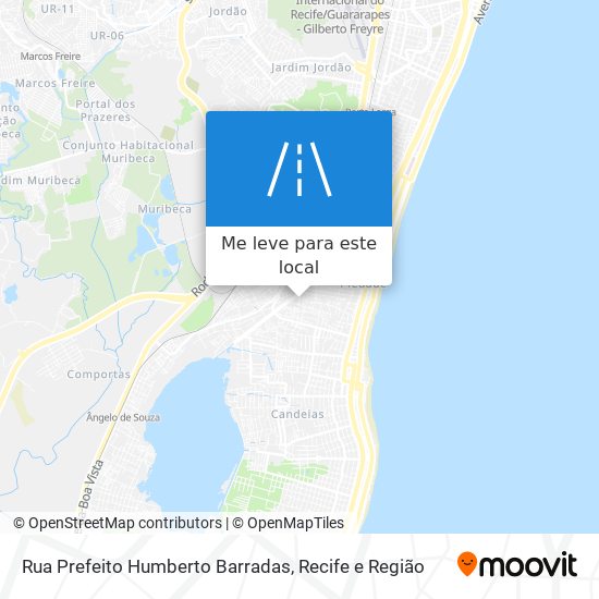 Rua Prefeito Humberto Barradas mapa