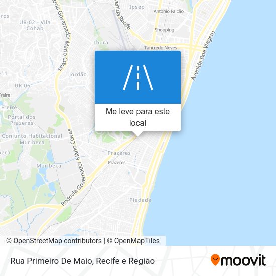 Rua Primeiro De Maio mapa