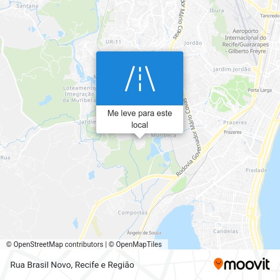 Rua Brasil Novo mapa