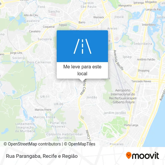 Rua Parangaba mapa