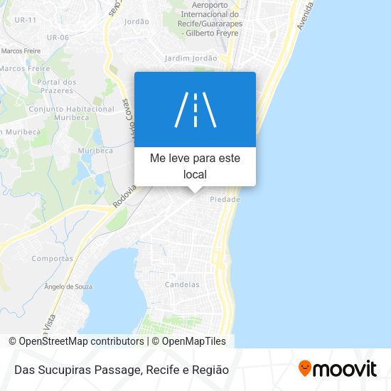 Das Sucupiras Passage mapa