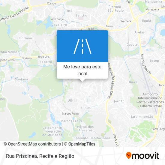 Rua Priscinea mapa