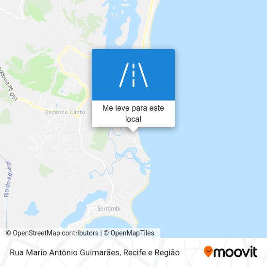 Rua Mario Antônio Guimarães mapa