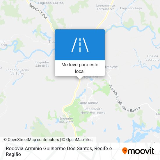 Rodovia Armínio Guilherme Dos Santos mapa