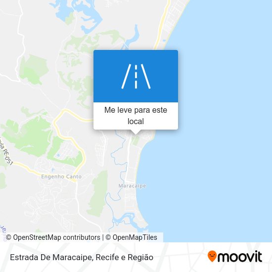 Estrada De Maracaipe mapa