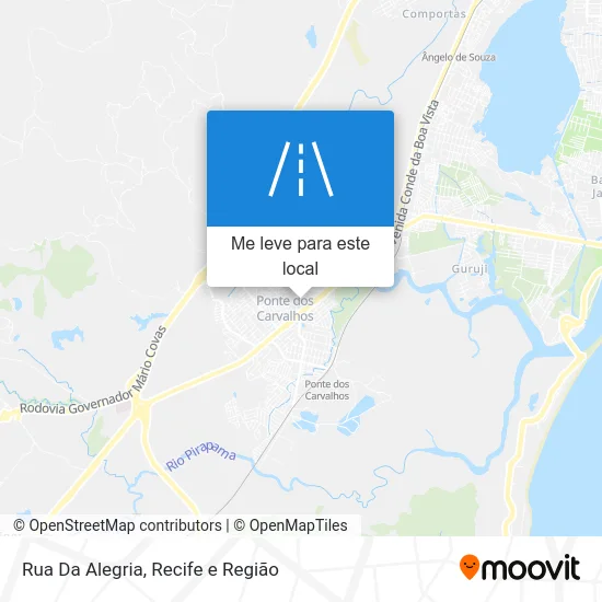 Rua Da Alegria mapa
