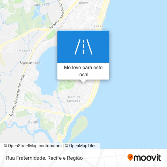 Rua Fraternidade mapa