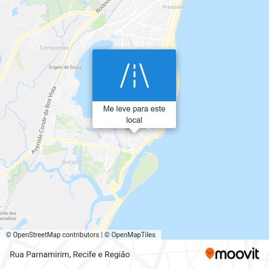 Rua Parnamirim mapa