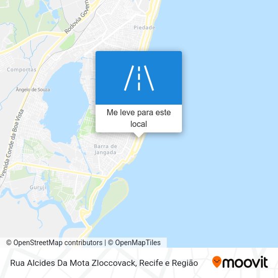 Rua Alcides Da Mota Zloccovack mapa