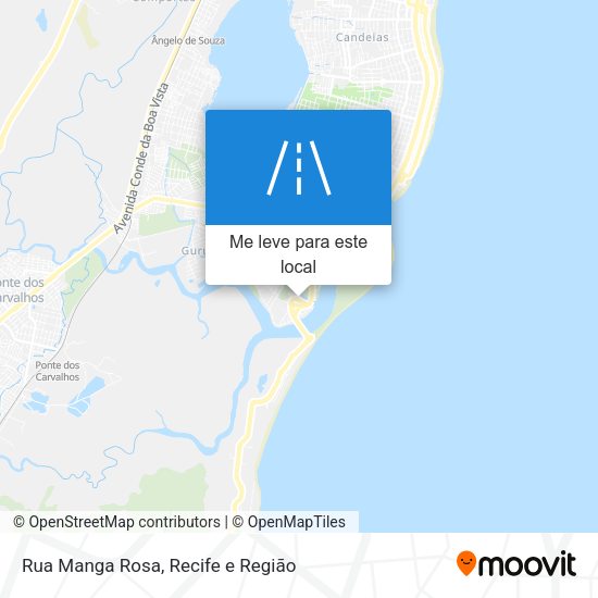 Rua Manga Rosa mapa