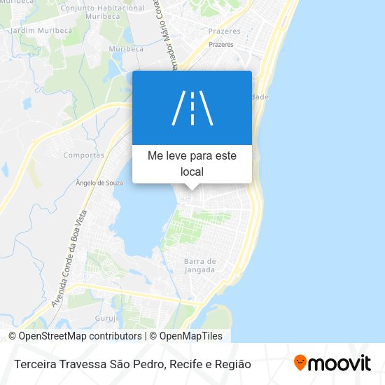Terceira Travessa São Pedro mapa