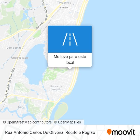 Rua Antônio Carlos De Oliveira mapa