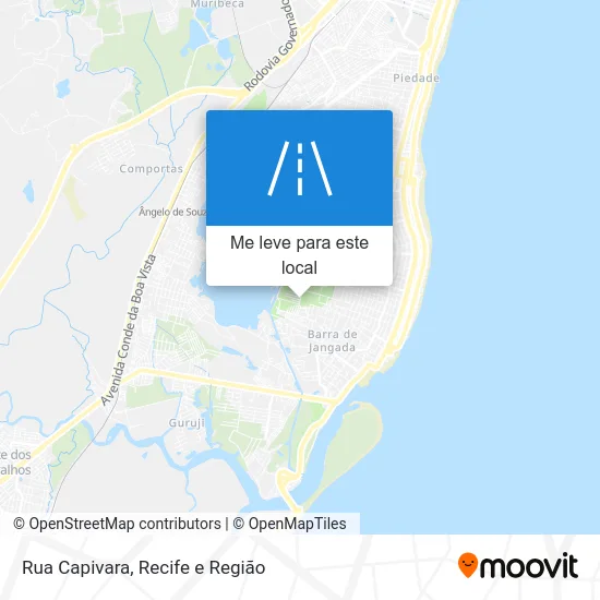 Rua Capivara mapa