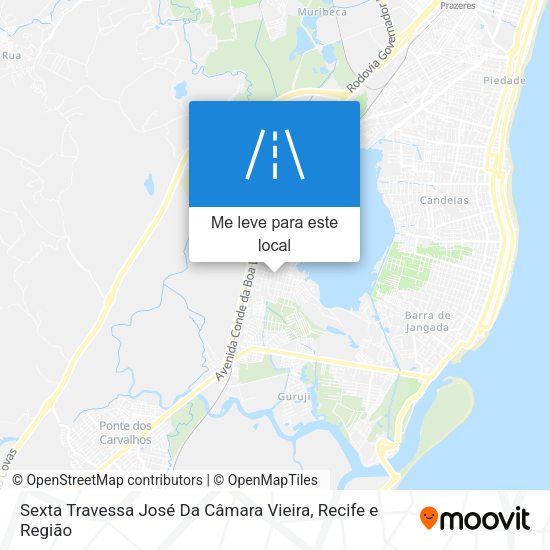 Sexta Travessa José Da Câmara Vieira mapa