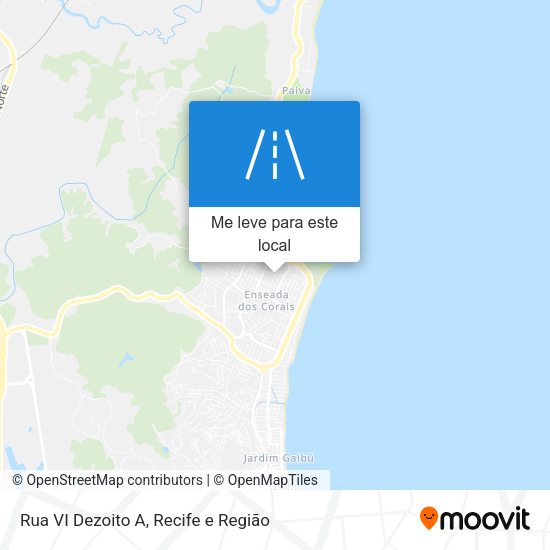 Rua VI Dezoito A mapa