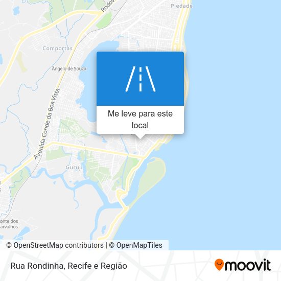 Rua Rondinha mapa