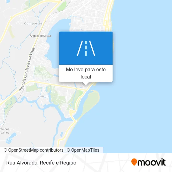 Rua Alvorada mapa